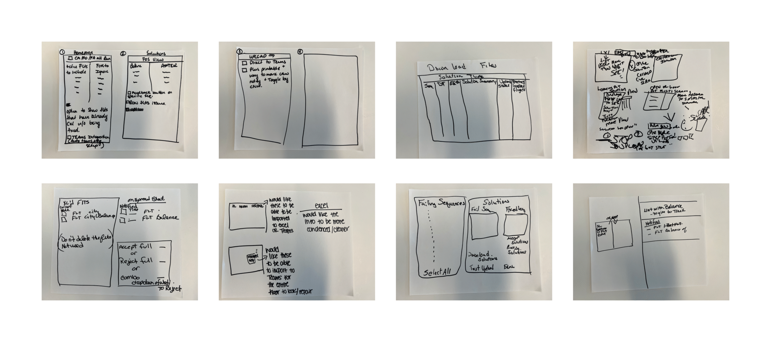 User Sketches